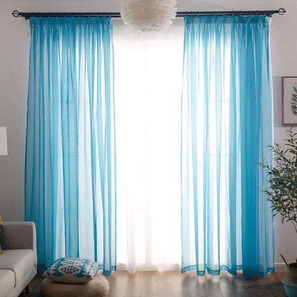 Colorful Semi Sheer Curtains Window Drapery