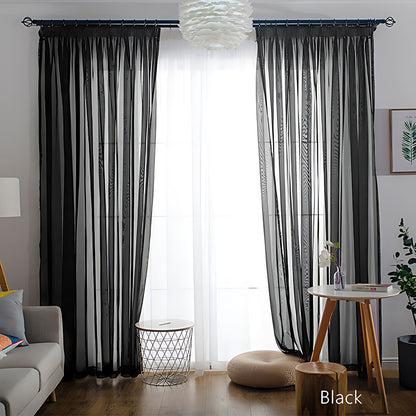 Colorful Semi Sheer Curtains Window Drapery