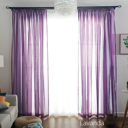 Colorful Semi Sheer Curtains Window Drapery