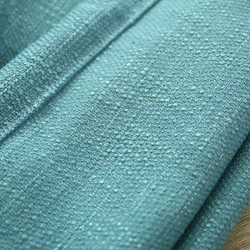 cute teal blue kitchen heat blocking curtains custom linen window drapes