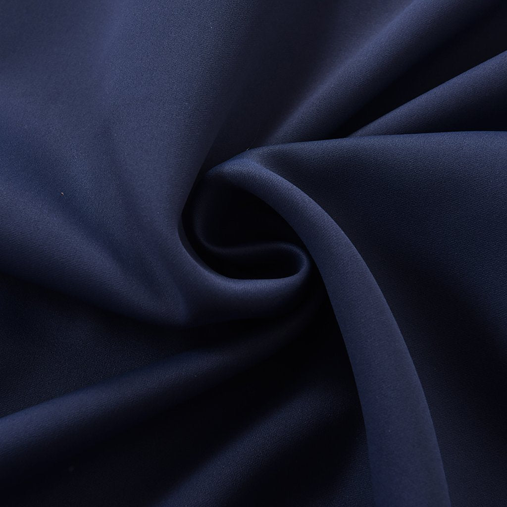 elegant navy grommet curtains soundproof custom ceiling drapes for sale