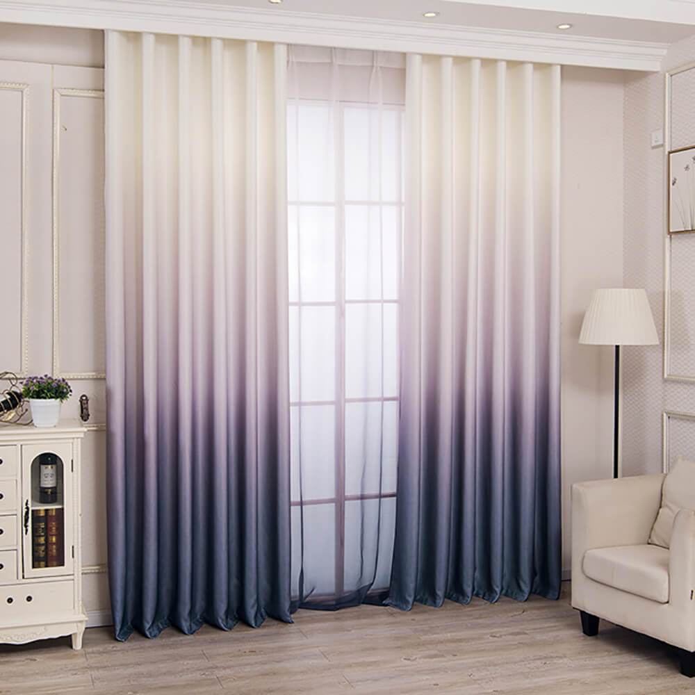Grey Purple Ombre Curtains and Drapes for Living Room – Anady Top