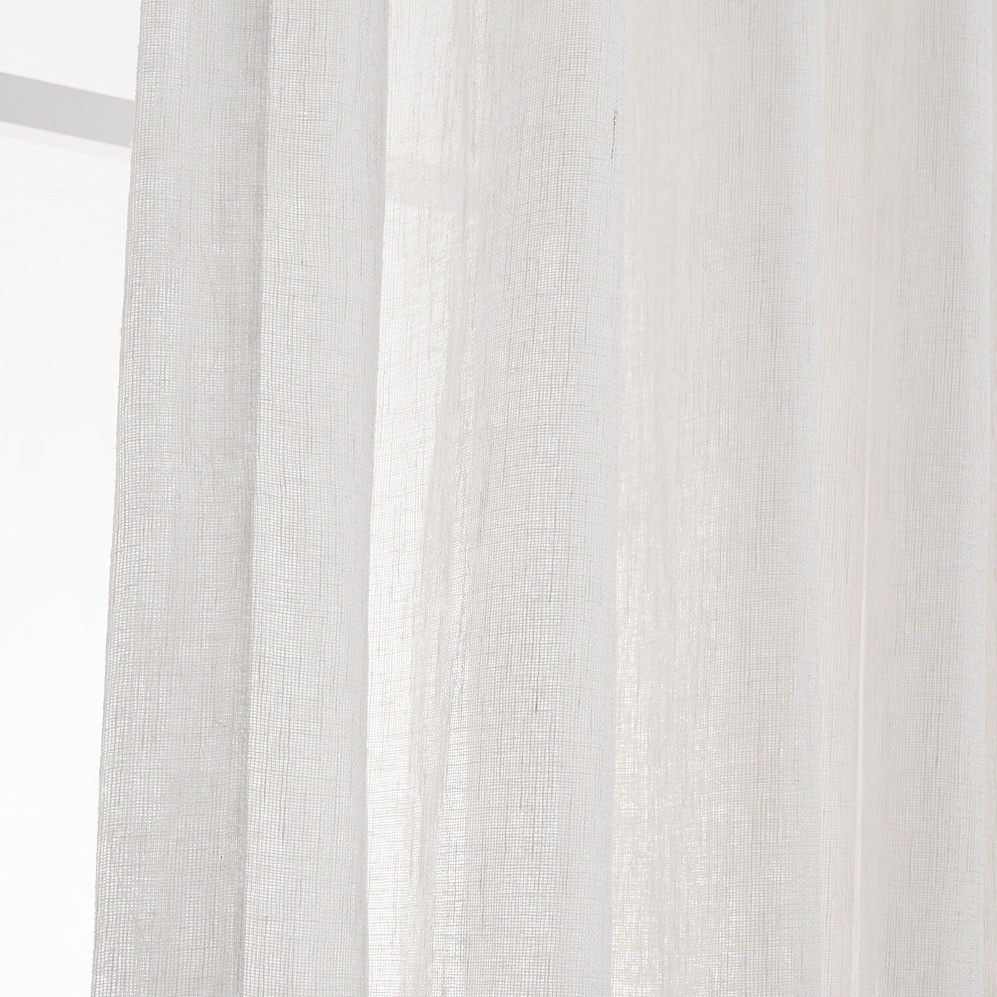 Anady Top Off White Linen Sheer Curtains for Living Room 2 Panels - Anady Top Space Design