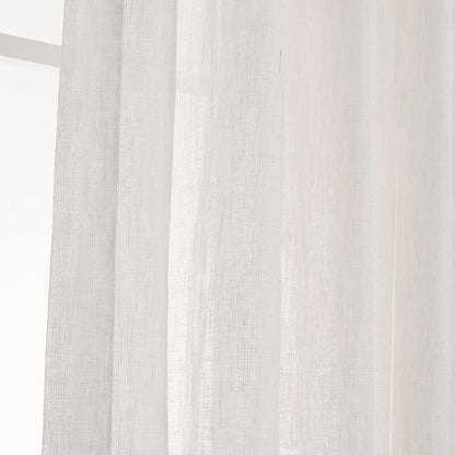 Anady Top Off White Linen Sheer Curtains for Living Room 2 Panels - Anady Top Space Design