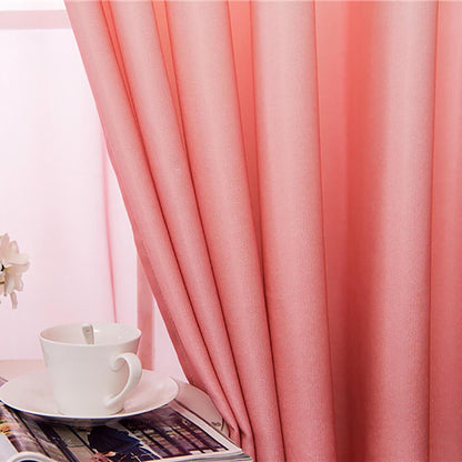 Modern 3D Print Pink Ombre Curtains Custom Drapes For Living Room