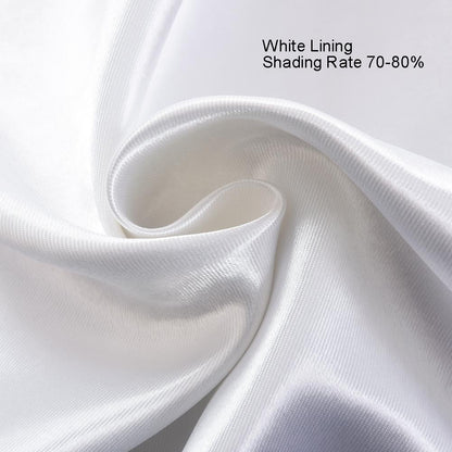 white curtain lining